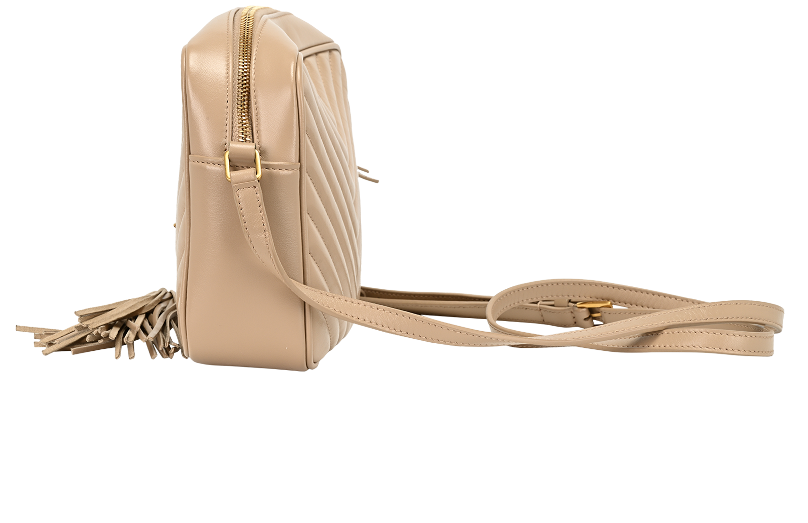 Lou Camera Bag, &pound;950, Handbags, Beige, Leather, Bottom view